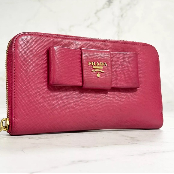 Prada Saffiano Zip Around Wallet - Picture 1 of 16